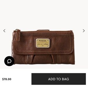 Fossil Emory Clutch, Brown